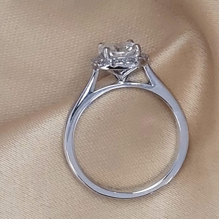 1.10ct Diamond Halo Engagement Ring Platinum from Ace Jewellery, Leeds
