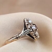0.40ct Citrine & Pearl Ring 9ct Yellow Gold from Ace Jewellery, Leeds