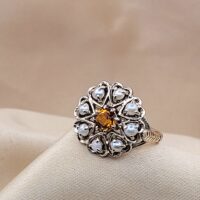 0.40ct Citrine & Pearl Ring 9ct Yellow Gold from Ace Jewellery, Leeds