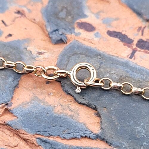 9ct Rose Gold Oval Belcher Chain 22″ from Ace Jewellery, Leeds