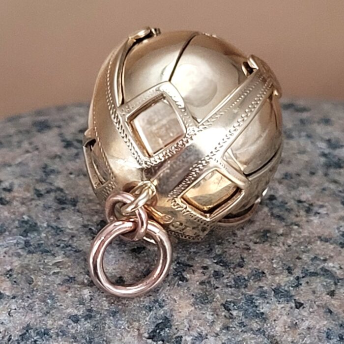 9ct Yellow Gold & Silver Masonic Freemason Ball Orb Pendant from Ace Jewellery, Leeds