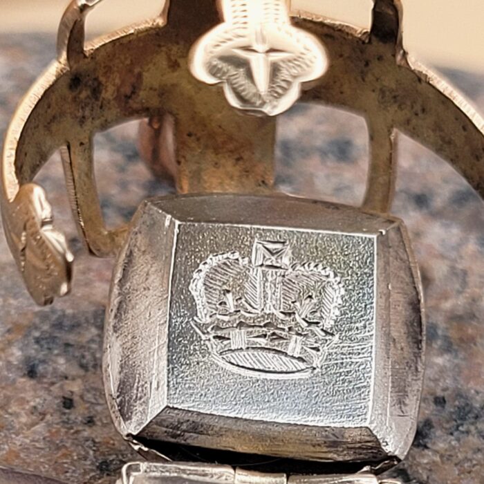9ct Yellow Gold & Silver Masonic Freemason Ball Orb Pendant from Ace Jewellery, Leeds