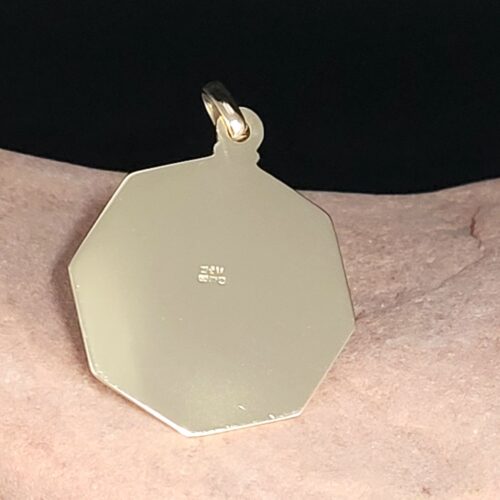 9ct Yellow Gold Octagonal St Christopher Pendant from Ace Jewellery, Leeds
