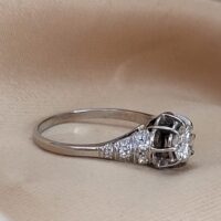 0.68ct Diamond Antique Ring Platinum from Ace Jewellery, Leeds