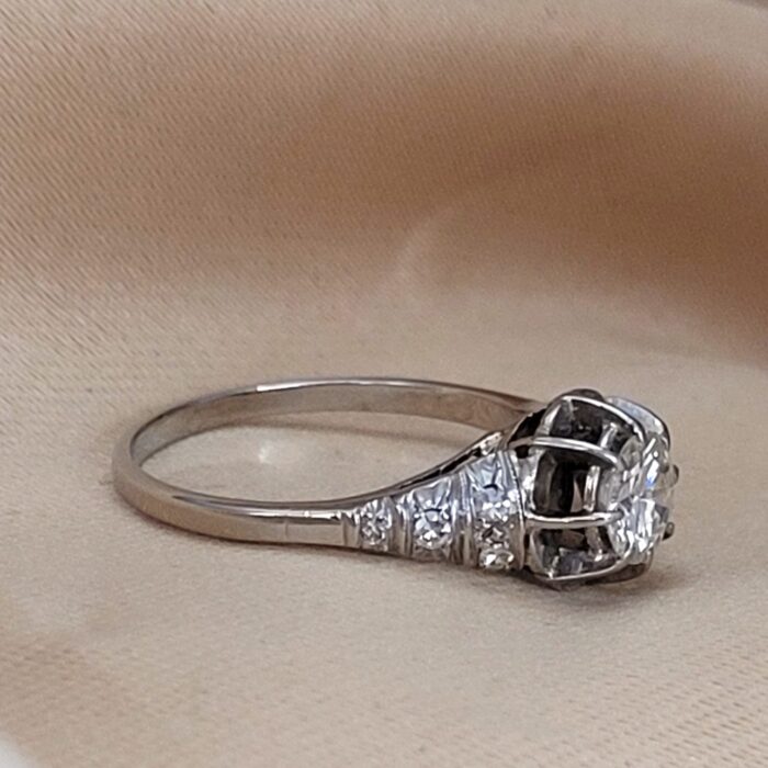 0.68ct Diamond Antique Ring Platinum from Ace Jewellery, Leeds