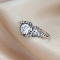 0.68ct Diamond Antique Ring Platinum from Ace Jewellery, Leeds