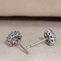 0.50ct Diamond Cluster Earrings 9ct Yellow Gold from Ace Jewellery, Leeds