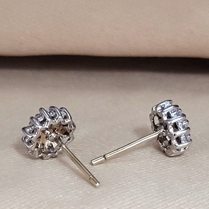 0.50ct Diamond Cluster Earrings 9ct Yellow Gold from Ace Jewellery, Leeds