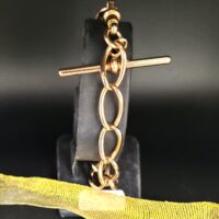 9ct Yellow Gold Large Open Curb Link T-Bar Bracelet from Ace Jewellery, Leeds