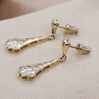 0.30ct Diamond Drop Earrings 18ct Yellow Gold from Ace Jewellery, Leeds