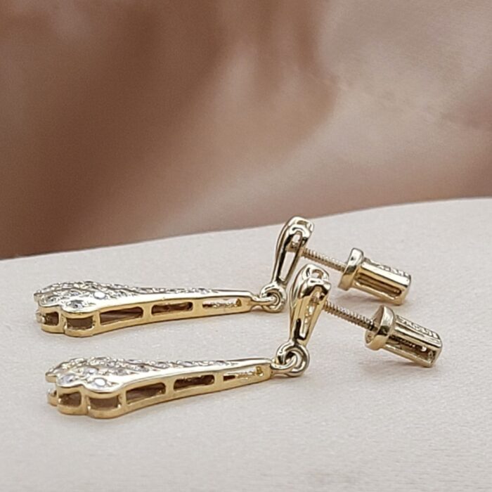 0.30ct Diamond Drop Earrings 18ct Yellow Gold from Ace Jewellery, Leeds
