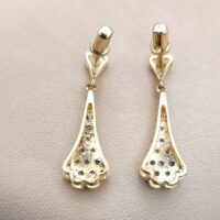 0.30ct Diamond Drop Earrings 18ct Yellow Gold from Ace Jewellery, Leeds