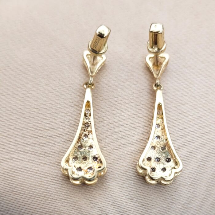 0.30ct Diamond Drop Earrings 18ct Yellow Gold from Ace Jewellery, Leeds