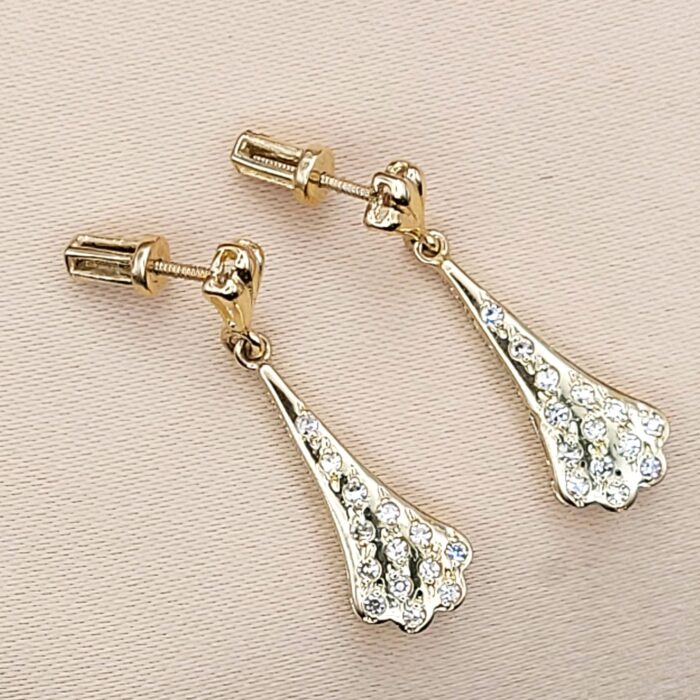 0.30ct Diamond Drop Earrings 18ct Yellow Gold from Ace Jewellery, Leeds