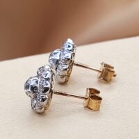1.30ct Diamond Flower Cluster Stud Earrings 18ct Yellow Gold from Ace Jewellery, Leeds