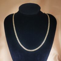 9ct Yellow Gold Laddered Curb Chain 19" from Ace Jewellery, Leeds