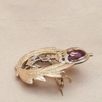 Royal Naval Regimental Military Brooch 9ct Yellow Gold from Ace Jewellery, Leeds