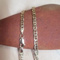 9ct Yellow Gold Laddered Curb Chain 19" from Ace Jewellery, Leeds