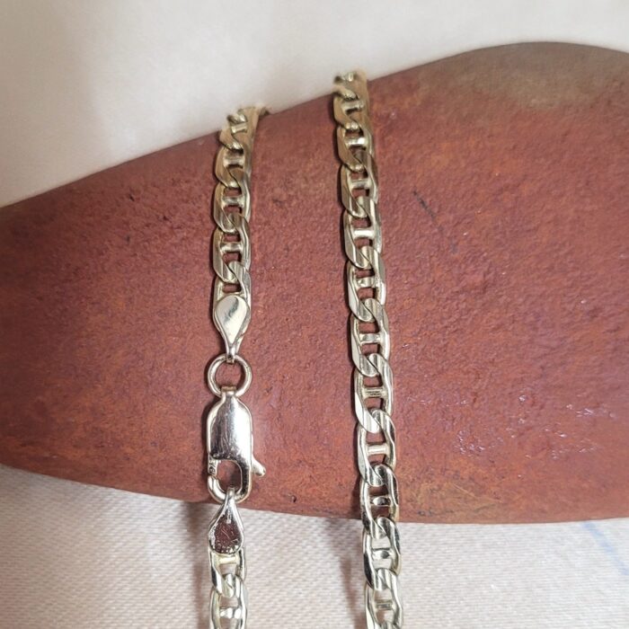 9ct Yellow Gold Laddered Curb Chain 19" from Ace Jewellery, Leeds