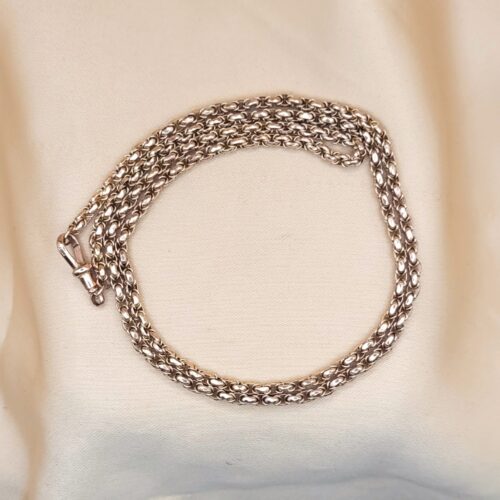 Antique 9ct Yellow Gold Faceted Belcher Chain from Ace Jewellery, Leeds