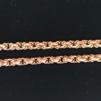 Antique 9ct Yellow Gold Faceted Belcher Chain from Ace Jewellery, Leeds