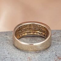 9ct Yellow Gold Three-Row Channel-Set 0.50ct Diamond Ring from Ace Jewellery, Leeds