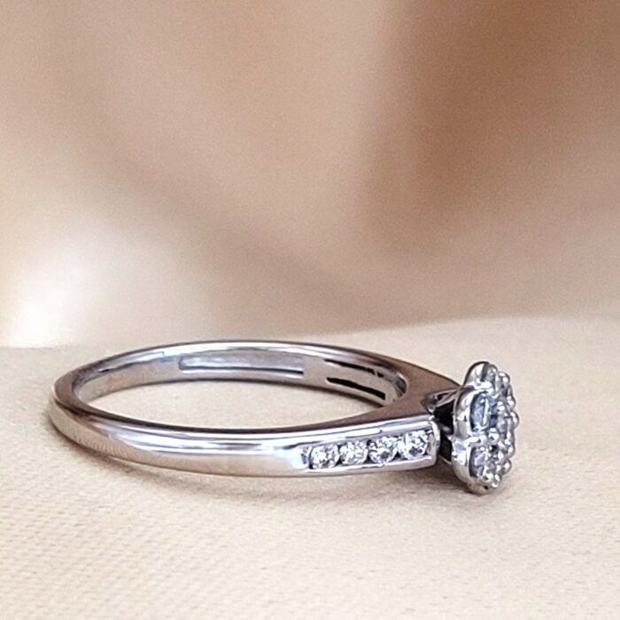 0.36ct Diamond Daisy Cluster Ring 9ct White Gold from Ace Jewellery, Leeds