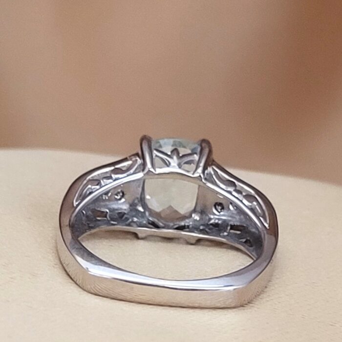 1.97ct Aquamarine & Diamond Ring 9ct White Gold from Ace Jewellery, Leeds