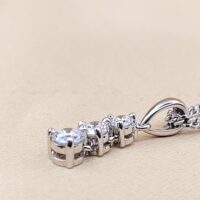 0.33ct Diamond Three-Stone Drop Pendant Necklace from Ace Jewellery, Leeds