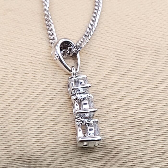0.33ct Diamond Three-Stone Drop Pendant Necklace from Ace Jewellery, Leeds