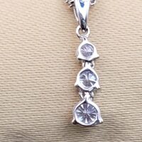 0.33ct Diamond Three-Stone Drop Pendant Necklace from Ace Jewellery, Leeds