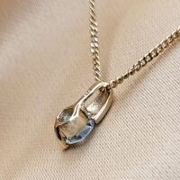 0.60ct Aquamarine Pendant Necklace 9ct Yellow Gold from Ace Jewellery, Leeds