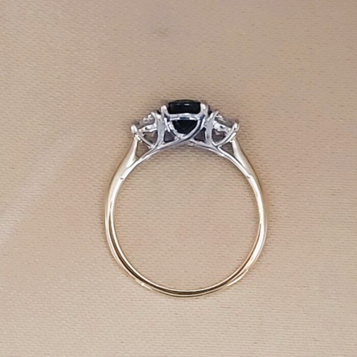 1.92ct Sapphire & Diamond Three-Stone Ring 18ct Yellow Gold from Ace Jewellery, Leeds