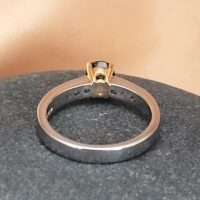 1.43ct Green Sapphire & Diamond Ring Platinum from Ace Jewellery, Leeds