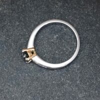 1.43ct Green Sapphire & Diamond Ring Platinum from Ace Jewellery, Leeds