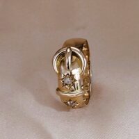 0.24ct Diamond-Set Antique Buckle Ring 18ct Yellow Gold from Ace Jewellery, Leeds