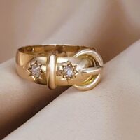 0.24ct Diamond-Set Antique Buckle Ring 18ct Yellow Gold from Ace Jewellery, Leeds