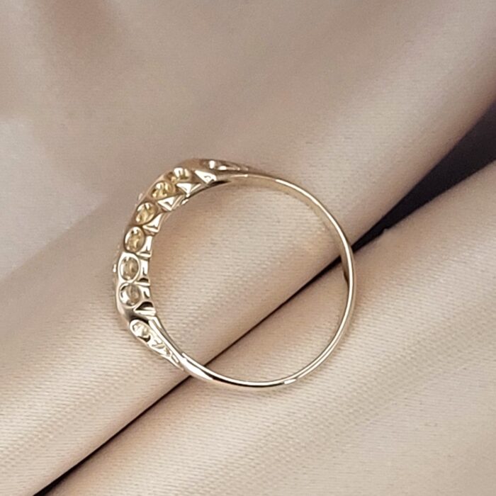 Antique 0.15ct Diamond Five-Stone Ring 18ct Yellow Gold from Ace Jewellery, Leeds