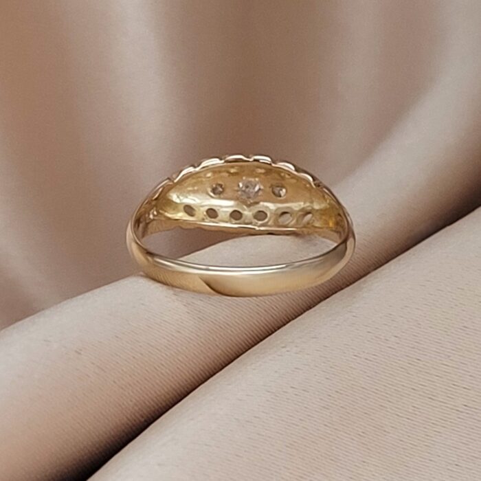 Antique 0.15ct Diamond Five-Stone Ring 18ct Yellow Gold from Ace Jewellery, Leeds