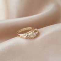 Antique 0.15ct Diamond Five-Stone Ring 18ct Yellow Gold from Ace Jewellery, Leeds