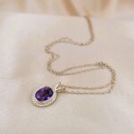 1.25ct Amethyst Pendant Necklace 9ct Yellow Gold from Ace jewellery, Leeds