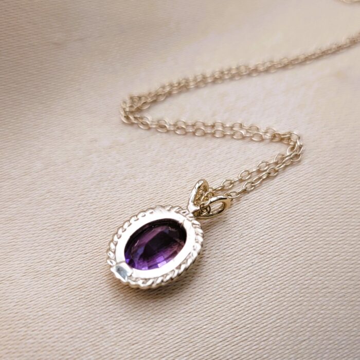 1.25ct Amethyst Pendant Necklace 9ct Yellow Gold from Ace jewellery, Leeds