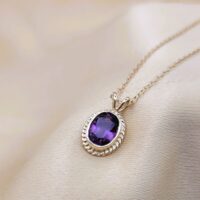 1.25ct Amethyst Pendant Necklace 9ct Yellow Gold from Ace jewellery, Leeds
