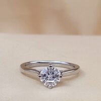 1.04ct Octagonal Solitaire Lab Diamond Engagement Ring Platinum Certificated from Ace Jewellery, Leeds