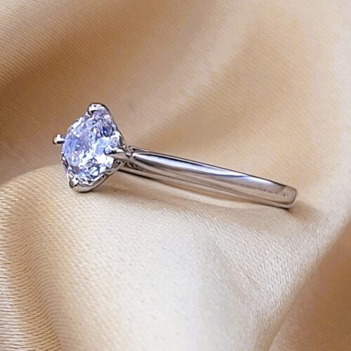 1.04ct Octagonal Solitaire Lab Diamond Engagement Ring Platinum Certificated from Ace Jewellery, Leeds