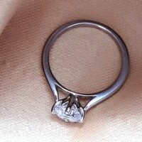 1.04ct Octagonal Solitaire Lab Diamond Engagement Ring Platinum Certificated from Ace Jewellery, Leeds