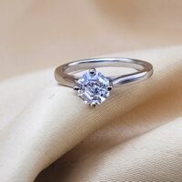 1.04ct Octagonal Solitaire Lab Diamond Engagement Ring Platinum Certificated from Ace Jewellery, Leeds