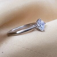 1.04ct Octagonal Solitaire Lab Diamond Engagement Ring Platinum Certificated from Ace Jewellery, Leeds