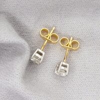 0.50ct Solitaire Diamond Stud Earrings 18ct Yellow Gold from Ace Jewellery, Leeds