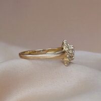 0.65ct Diamond & Baguette Butterfly-Shaped Ring 18ct Yellow Gold from Ace Jewellery, Leeds